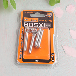 Good Quality 4 Pieces M6 Iron Screws and Nuts Set Hardware Assortment Kit