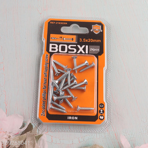 Factory Price 24 Pieces Self Tapping Screw Set Iron Self Tapping Screws Set