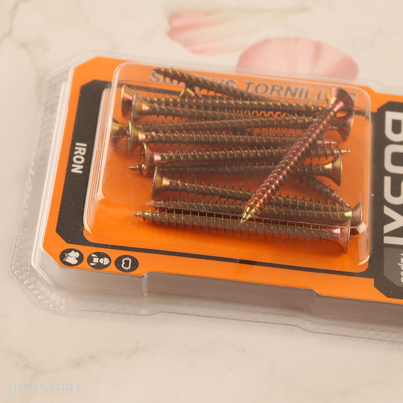 Good Quality 12 Pieces Self Tapping Screw Set Iron Self Tapping Screws Set