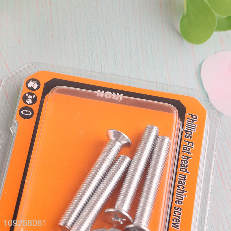 Good Quality 4 Pieces M6 Iron Screws and Nuts Set Hardware Assortment Kit