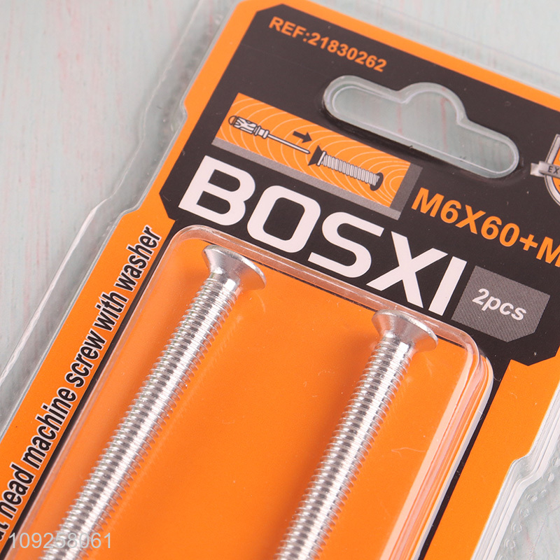 Factory Supply 2 Pieces M6 Iron Screws and Nuts Set Hardware Assortment Kit