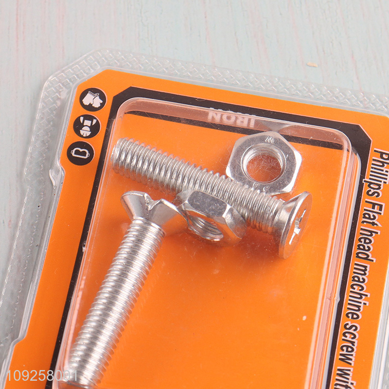 Hot Selling 2 Pieces M8 Iron Screws and Nuts Set Hardware Assortment Kit