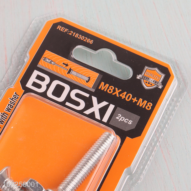 Hot Selling 2 Pieces M8 Iron Screws and Nuts Set Hardware Assortment Kit