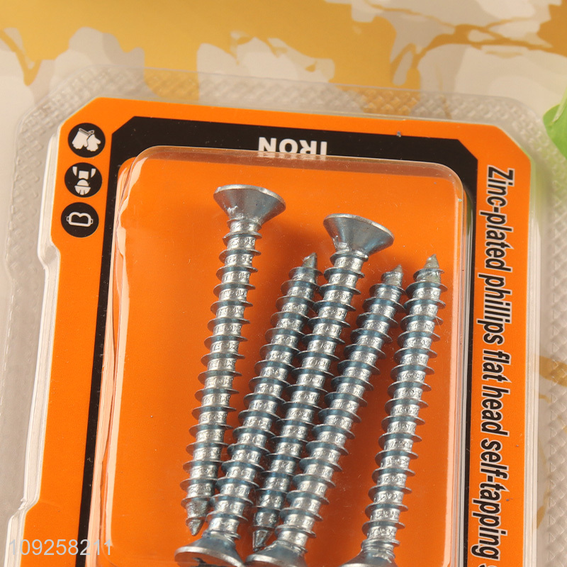 New Product 5 Pieces Self Tapping Screw Set Iron Self Tapping Screws Set