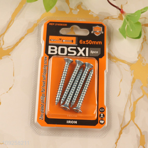New Product 5 Pieces Self Tapping Screw Set Iron Self Tapping Screws Set