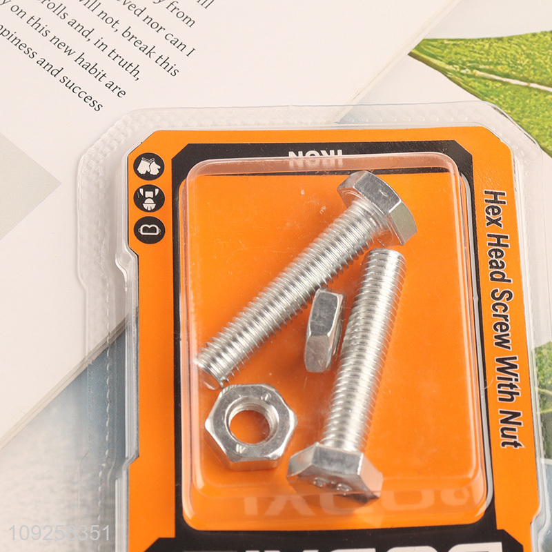 Good Quality 2 Pieces M8 Iron Screws and Nuts Set Hardware Assortment Kit