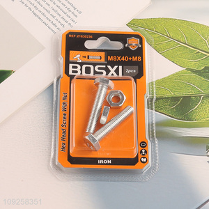 Good Quality 2 Pieces M8 Iron Screws and Nuts Set Hardware Assortment Kit