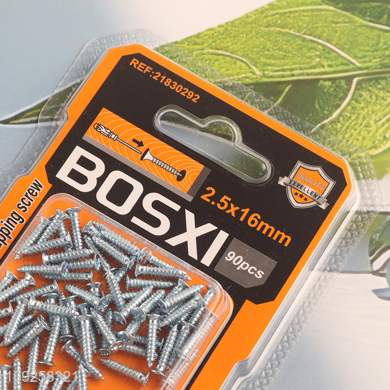 China Imports 90 Pieces Self Tapping Screw Set Iron Self Tapping Screws Set