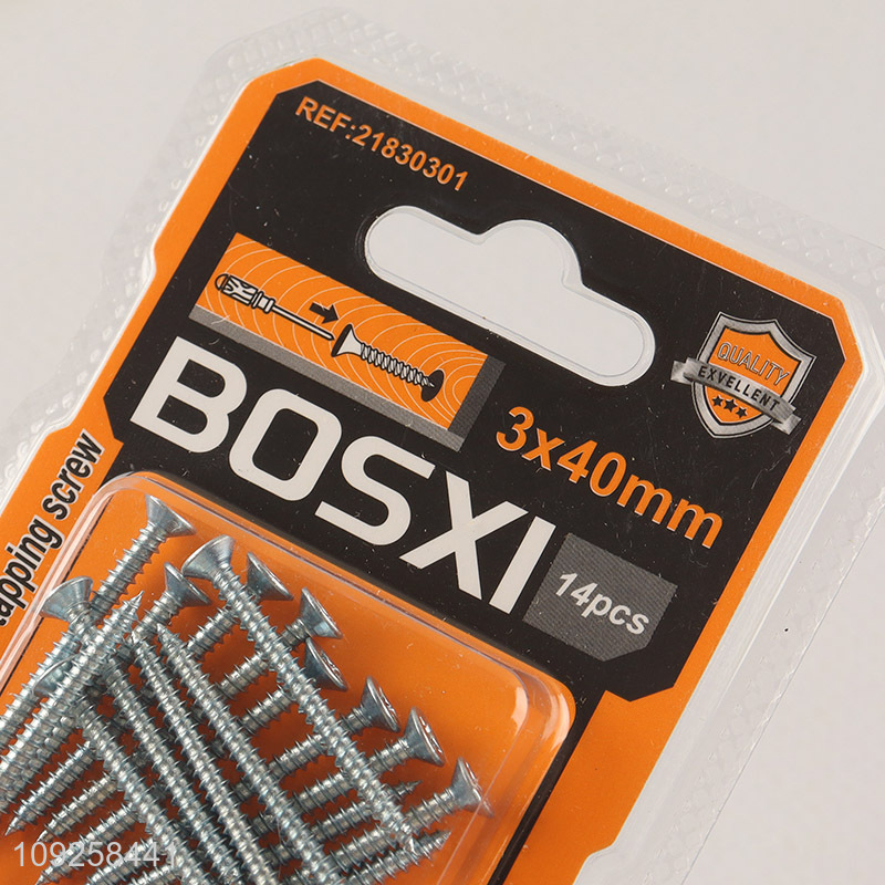 Good Quality 14 Pieces Self Tapping Screw Set Iron Self Tapping Screws Set