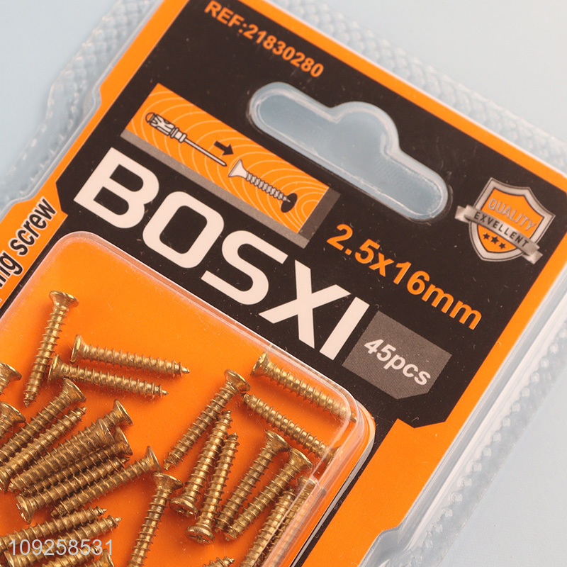 Good Quality 45 Pieces Self Tapping Screw Set Iron Self Tapping Screws Set