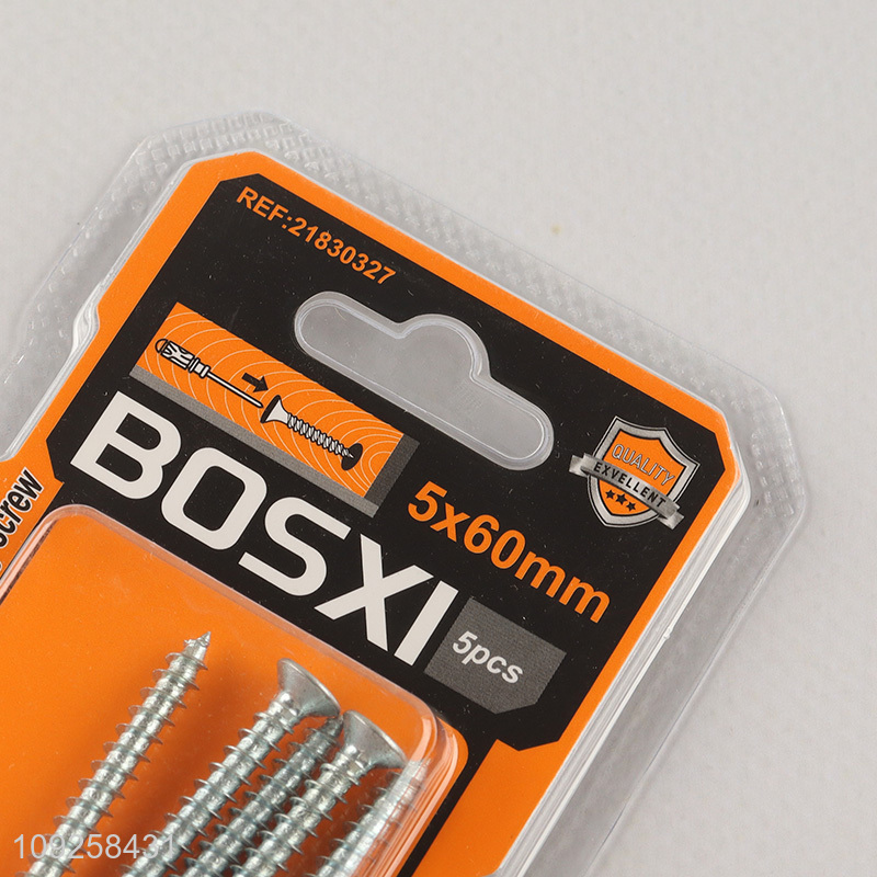 New Arrival 5 Pieces Self Tapping Screw Set Iron Self Tapping Screws Set