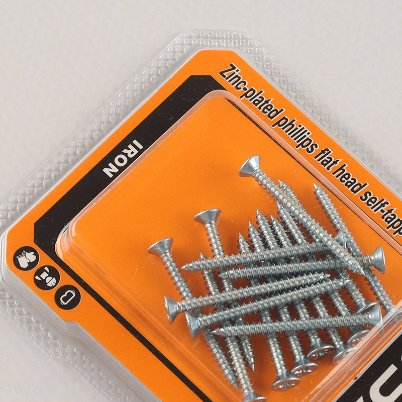 Good Quality 14 Pieces Self Tapping Screw Set Iron Self Tapping Screws Set