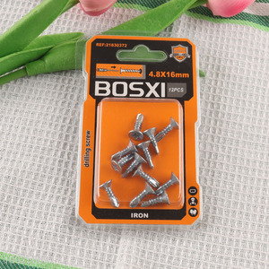 Factory Supply 12 Pieces Self Drilling Screws Set Iron Self Tapping Screws Set