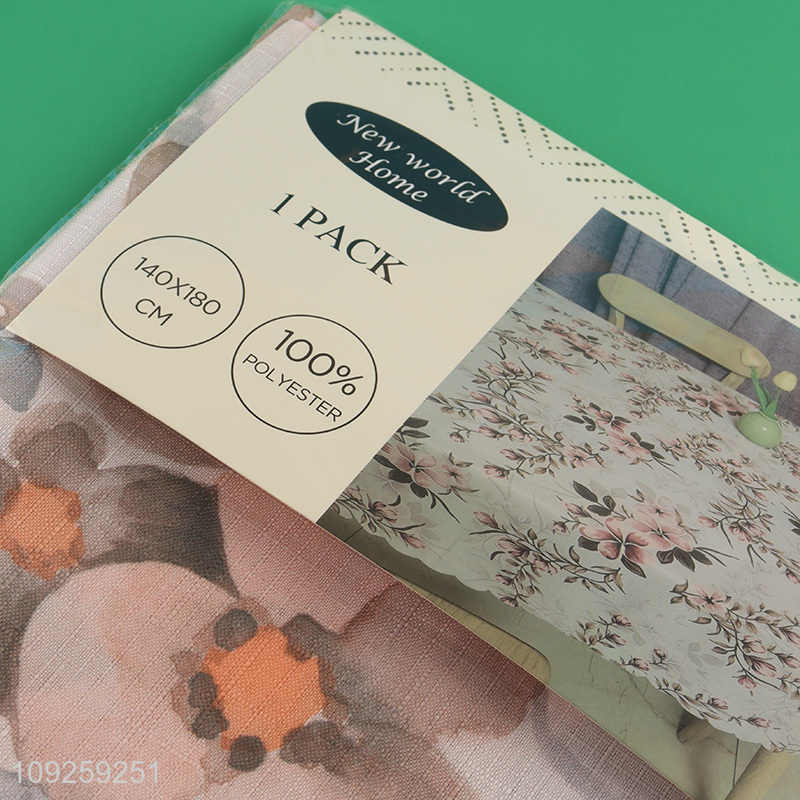 Good Quality 140*180cm Tablecloth Polyester Table Cloth Floral Print Tablecloth