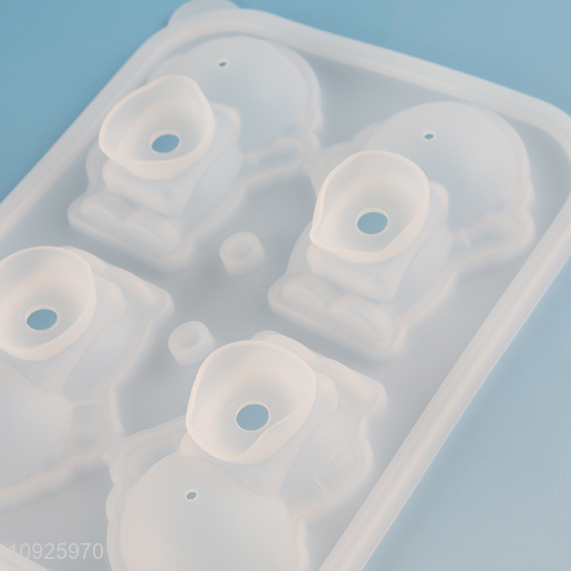 China Wholesale 3D Silicone Ice Cube Tray for Whiskey Cocktail & Juice