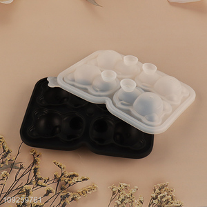 Wholesale 3D Bear Ice Cube Molds Easy Release Silicone Ice Cube Tray