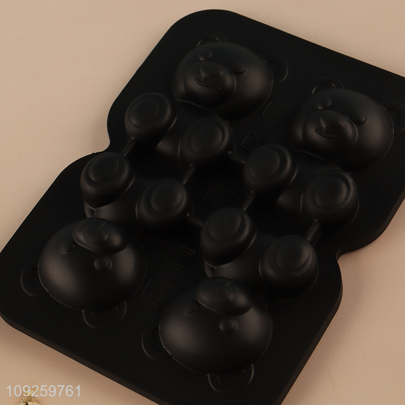 Wholesale 3D Bear Ice Cube Molds Easy Release Silicone Ice Cube Tray