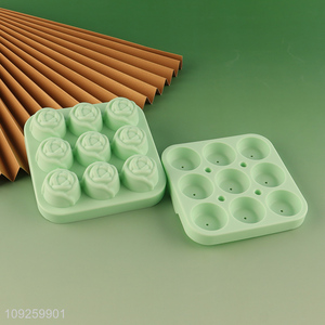 New Product 3D Rose Ice Cube Molds Food Grade Silicone Ice Cube Tray