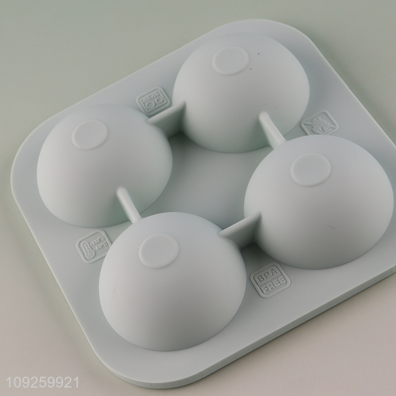 China Imports 3D Silicone Ice Cube Tray Ice Ball Molds with Lid