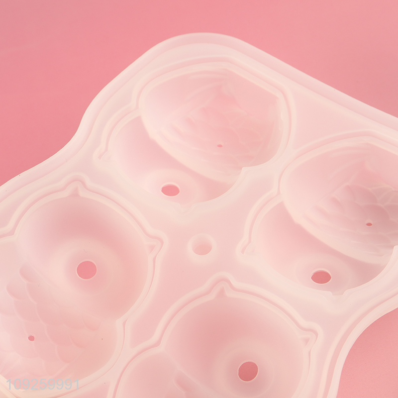 New Product 3D Owl Ice Cube Molds Easy Release Silicone Ice Cube Tray