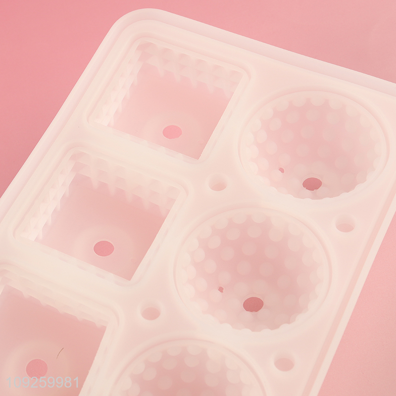 Wholesale 3D Silicone Ice Cube Molds BPA Free Silicone Ice Cube Tray