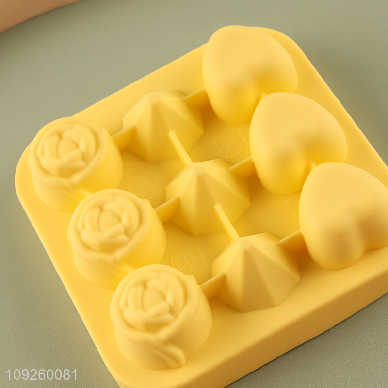 Popular Product 3D Silicone Ice Cube Tray Ice Cube Molds with Lid