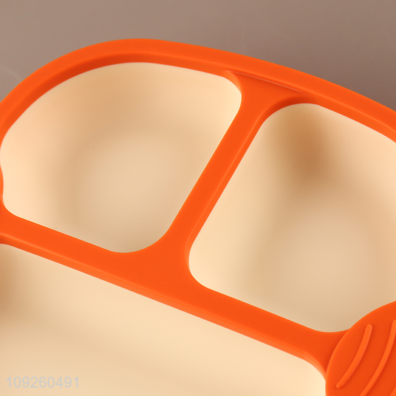 New Product Toddler Plate Silicone Divided Suction Plate for Babies