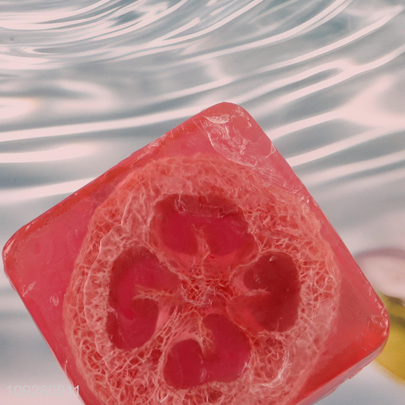 Good sale square body wash soap infused sponge wholesale