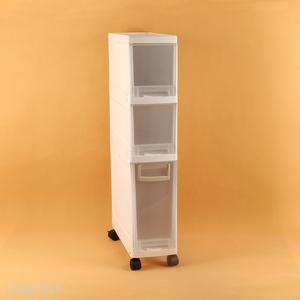 China factory household removable space saving storage cabinet with wheel