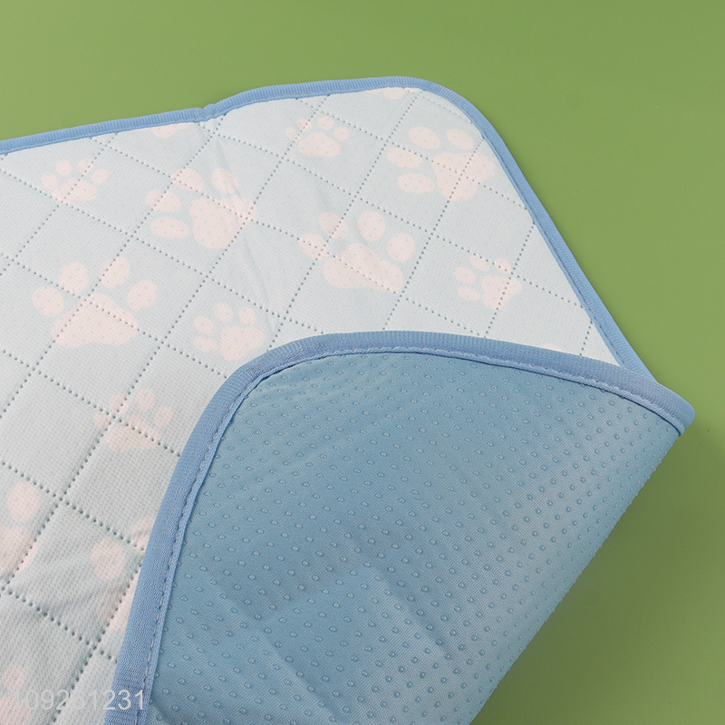 Best Selling Summer Pet Cooling Mat Paw Print Dog Bed Cooling Mat