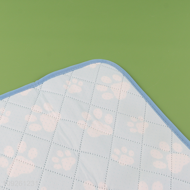 Best Selling Summer Pet Cooling Mat Paw Print Dog Bed Cooling Mat