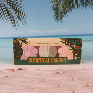 China factory colorful natural bath ball handmade bath bomb gifts box