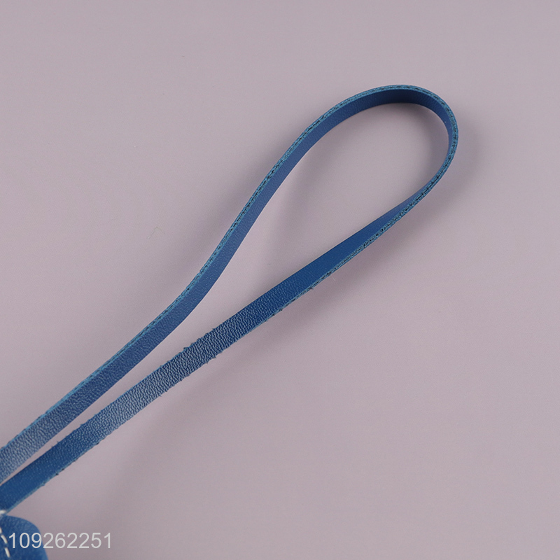 New Product Schnauzer Keychain Bag Charm PU Leather Keychain Handbag Purse Pendant