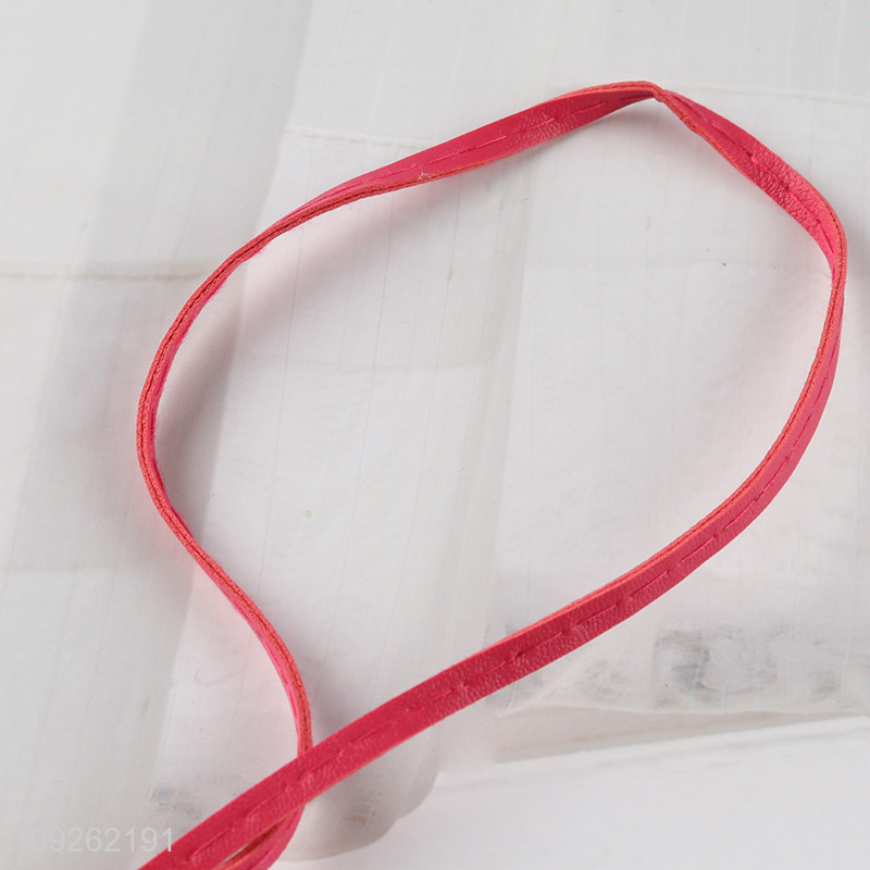 Factory Supply Flower Keychain Pendant PU Leather Bag Charm for Handbag Backpack Purse