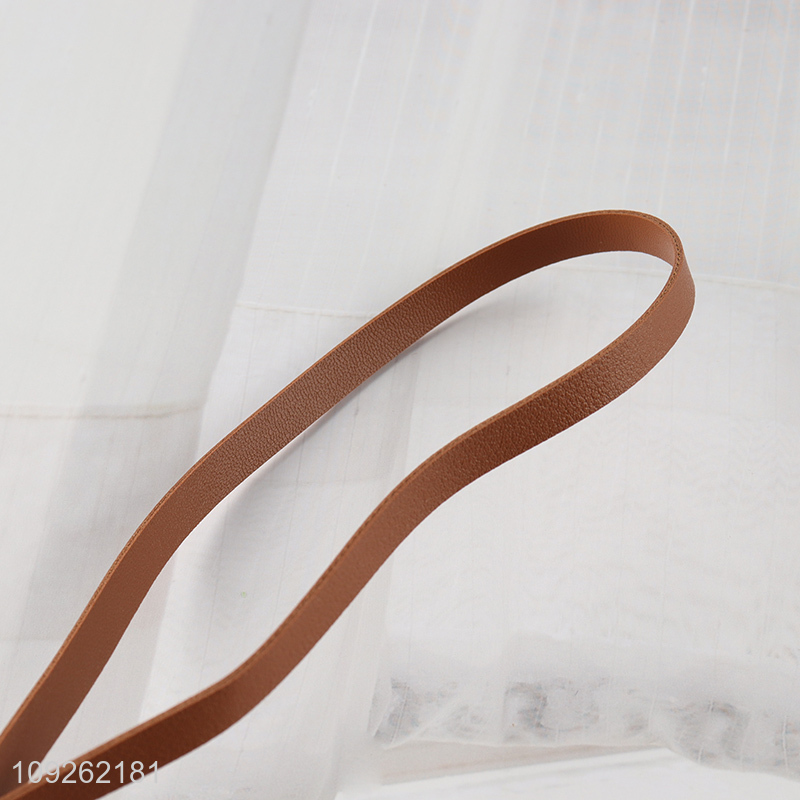 China Imports Croissant Keychain Pendant PU Leather Bag Charm for Handbag Backpack