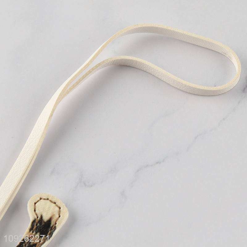 China Imports Cat Keychain Pendant PU Leather Bag Pendant for Handbag Backpack Purse