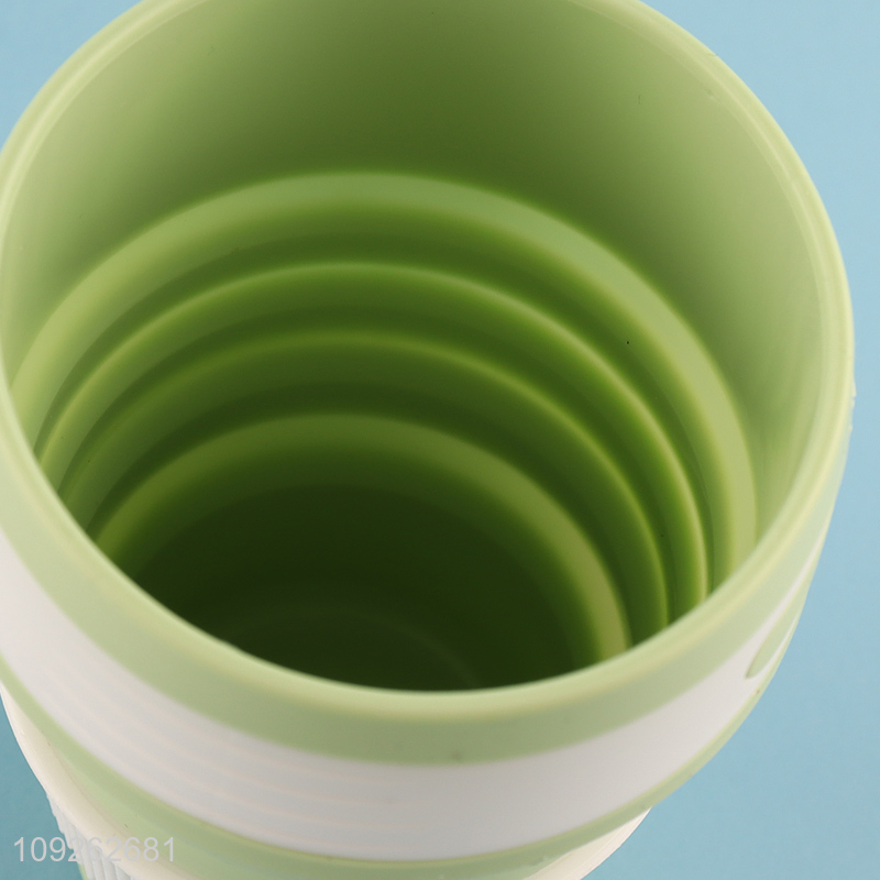 New Product 350ml Collapsible Silicone Cup BPA Free Silicone Travel Mug