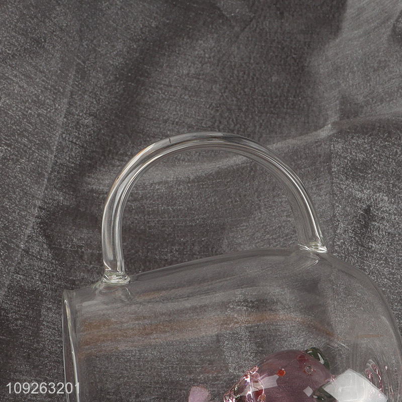 Top selling unbreakable glass water cup coffee cup with handle