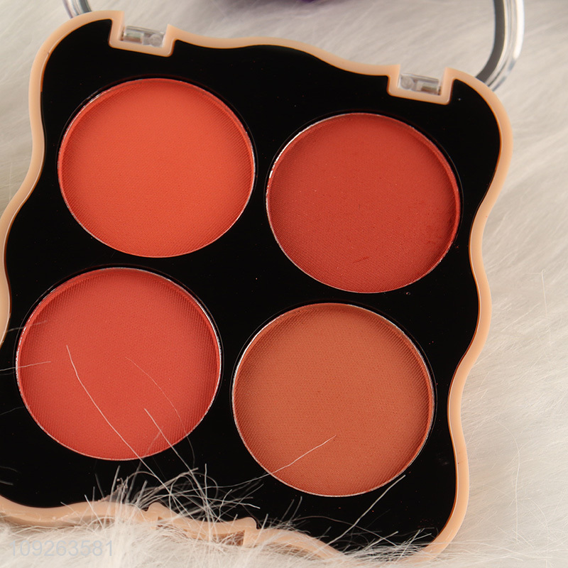 Factory Price 4 Colors Blush Palette Ultra-Soft Blush Makeup Palette for Cheeks