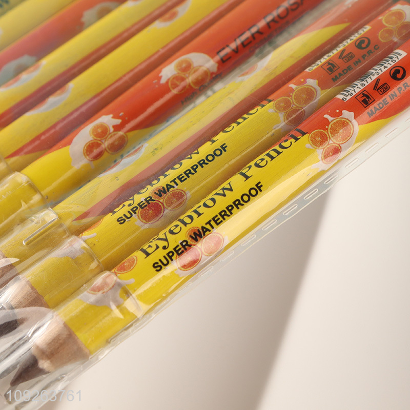 Factory Price 3 Assorted Colors Long Lasting Waterproof Eyeliner & Eyebrow Pencils