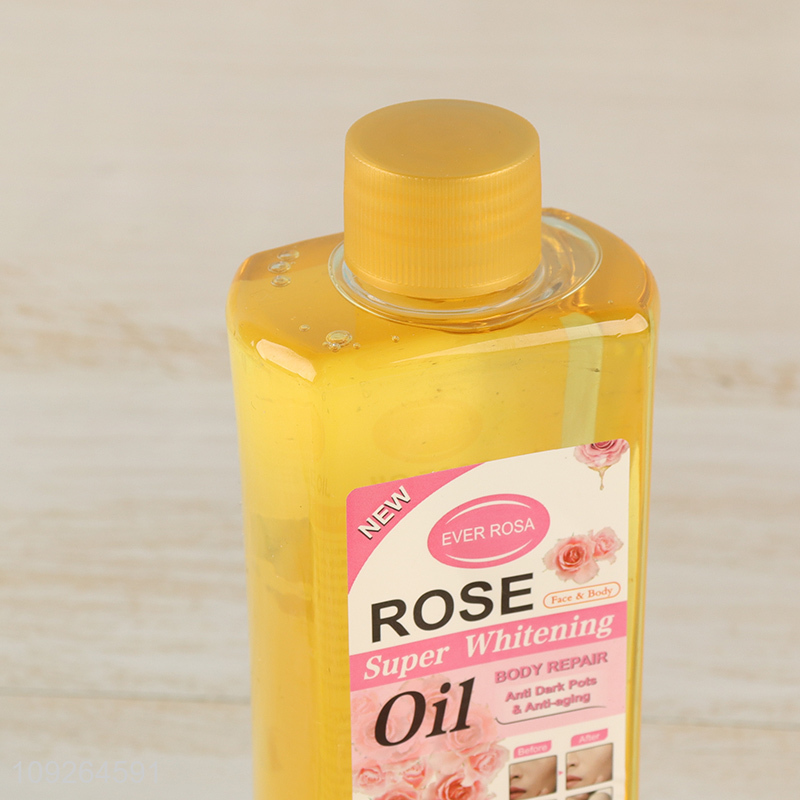 Factory Supply 300ML Whitening Body Oil Rose Body Oil for Face and Body Skin Repair