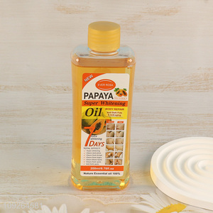 China Imports 200ML Papaya Body Oil Custom Logo Papaya Body Oil for Face and Body