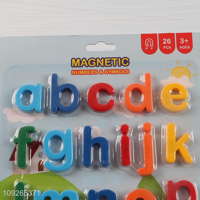 China factory 26pcs magnetic letter match teaching toys for children