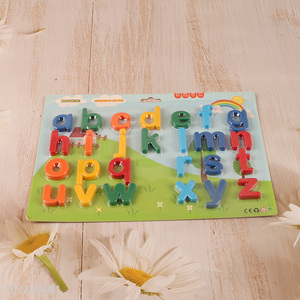 Hot selling non-toxic magnetic lowercase letter kids teaching toys wholesale