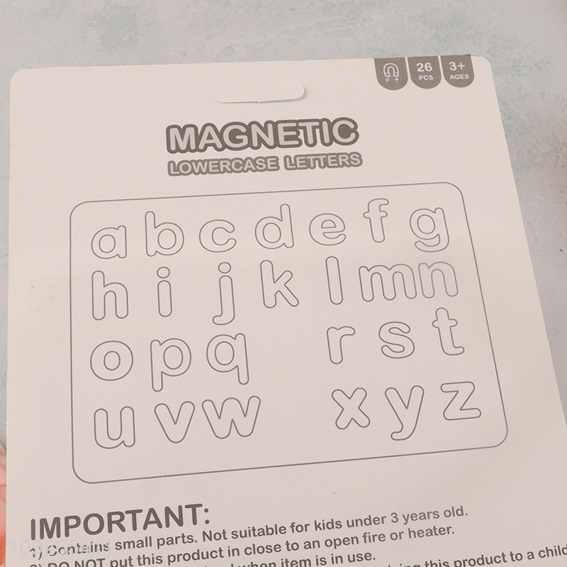 Yiwu market 26pcs magnetic lowercase letter children teaching toys early education toys