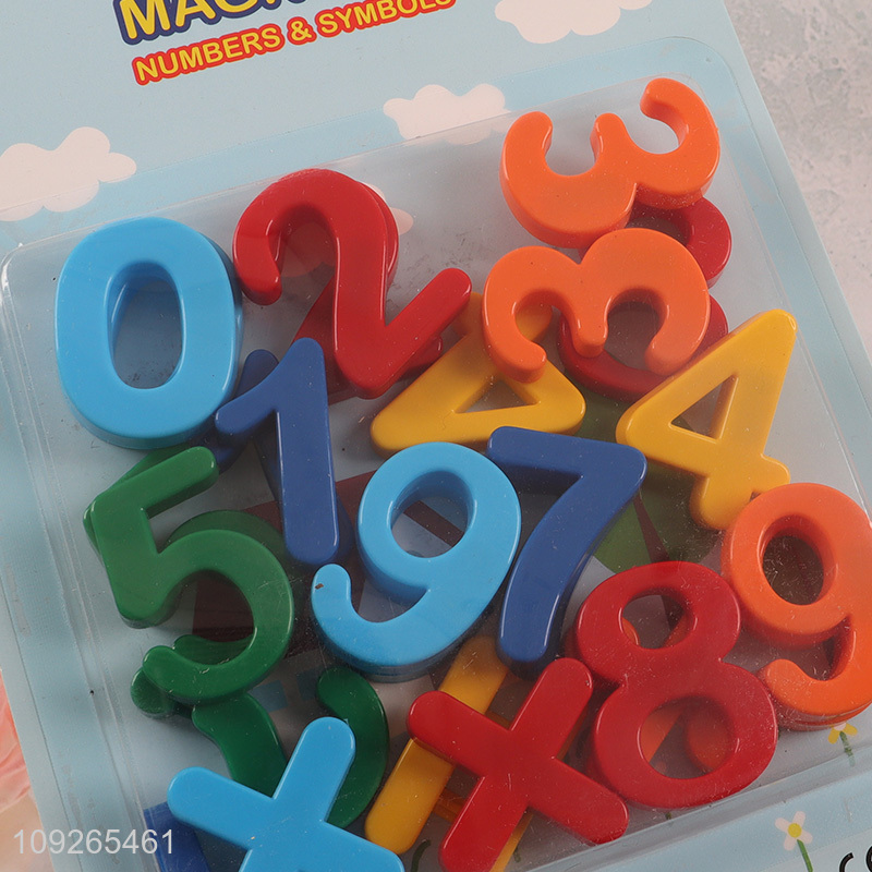 Factory price 26pcs magnetic number symbol teaching toy kids early education toy
