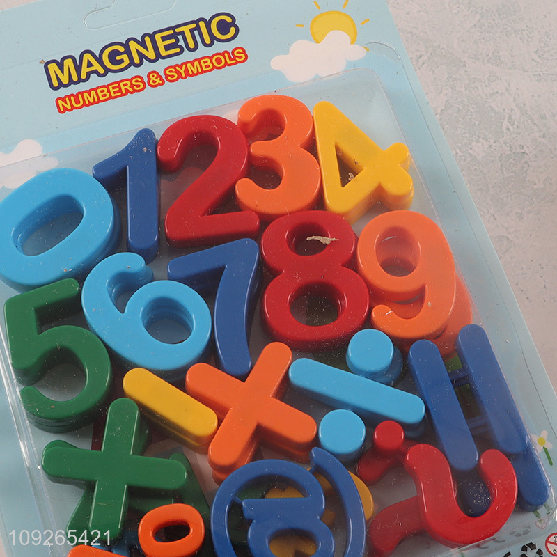 Top selling kids early educational toy magnetic number symbol teaching toy