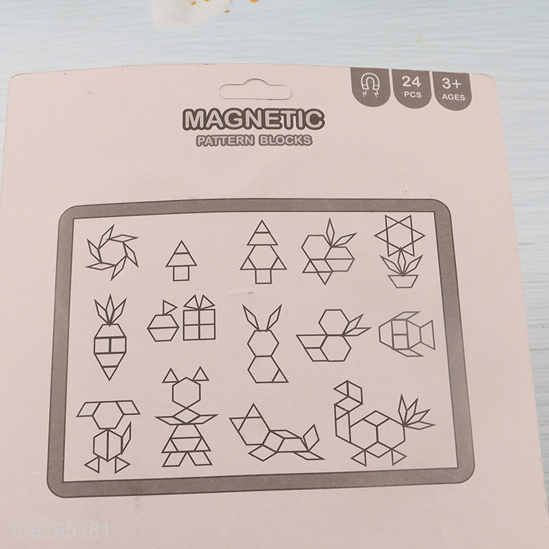 Wholesale Magnetic Building Blocks Pattern Blocks Children's Early Education Toys