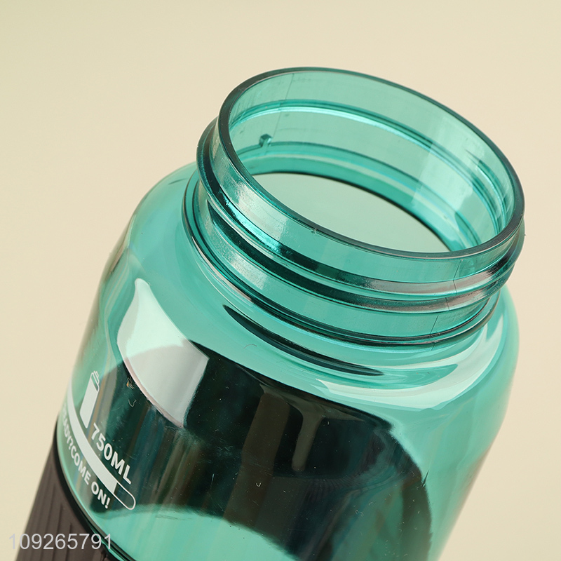 China Wholesale Plastic Water Bottle with Handle for Office Gym Outdoor Sports