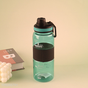 China Wholesale Plastic Water Bottle with Handle for Office Gym Outdoor Sports